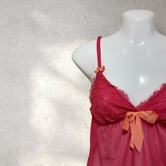 Cosmopolitan Pink & Orange Sheer Cami Top - Picture 2 of 3